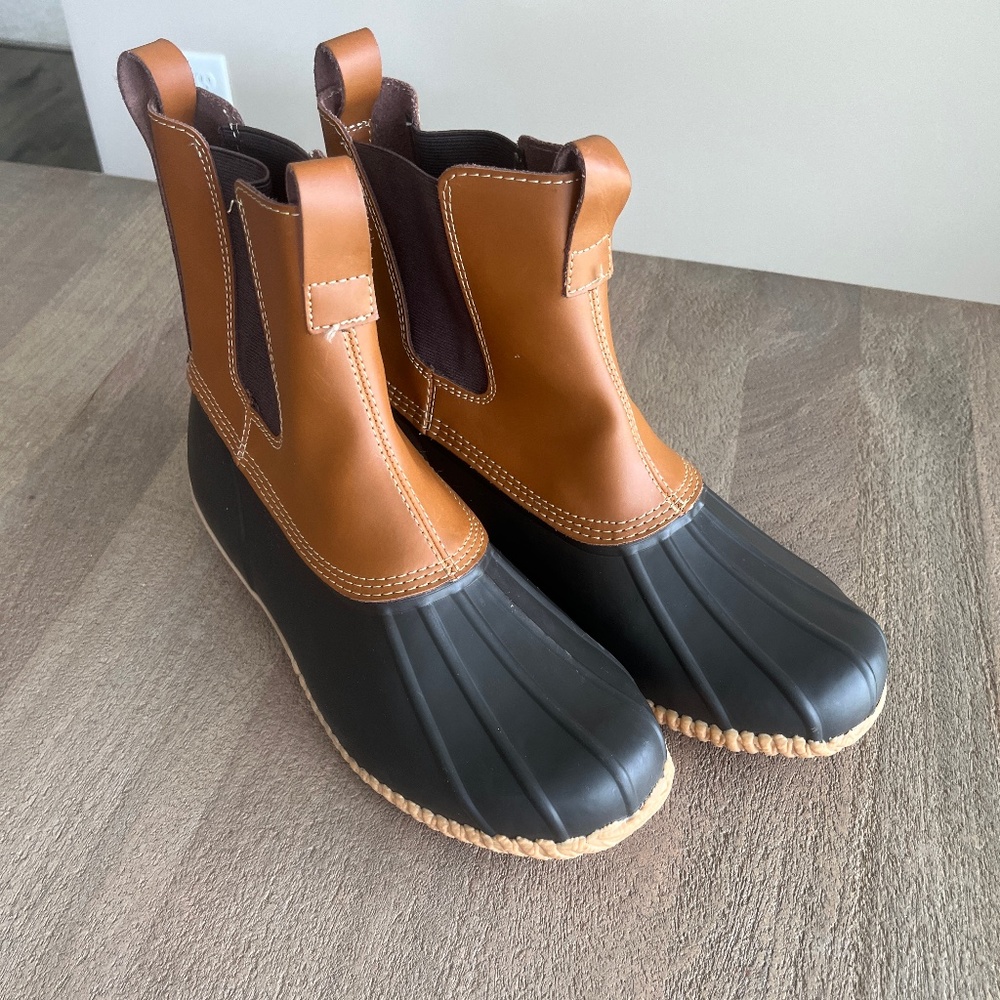 NWOT Men's Lands' Chelsea End Duck Boot Size 12D Tan - Picture 7 of 11